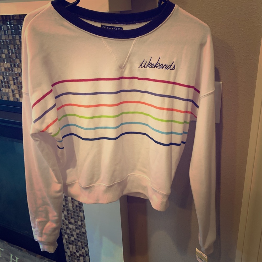 NWT Cropped sweatshirt